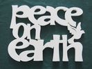 Peace On Earth Scrollsaw Word Art
