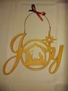 Joy Nativity Scrollsaw Hanger
