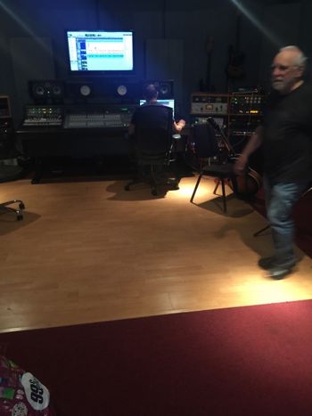 Music Lab 6/17/17 Getting setup to work on upcoming CD Joe Gaeta and Engineer Tim Moore
