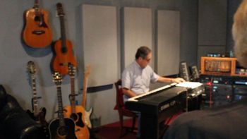 Keyboardist Steve Correll in the Music Lab 4/1/2017
