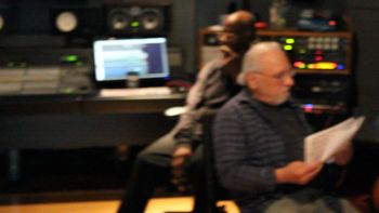Joe and Jack in the studio during the recording

