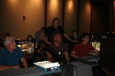 Soundstage control room at Warners