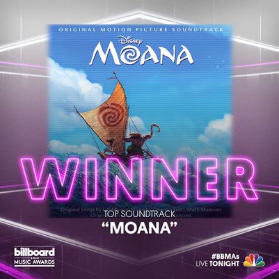 Moana soundtrack winner Billboard Music Awards