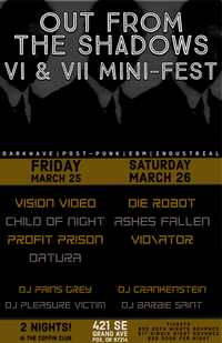 Portland, OR: DIE ROBOT Headline Out From the Shadows Mini Fest at Coffin Club 