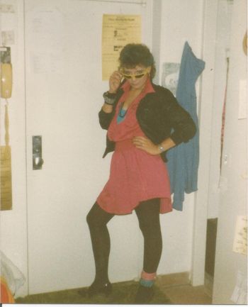Pretending to be punk for Halloween 1983
