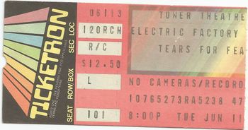 Tears For Fears - 6/11/84
