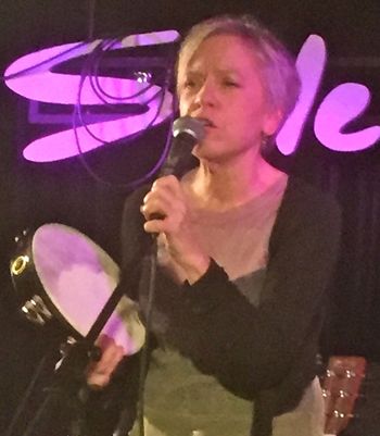 Purple Reign: Doing Prince's "Kiss" at the Sidewalk Cafe, November 15, 2016. Photo by Laura Bell.

