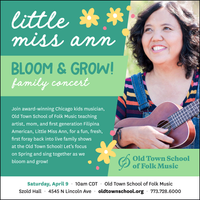 Bloom and Grow with Little Miss Ann - in-person