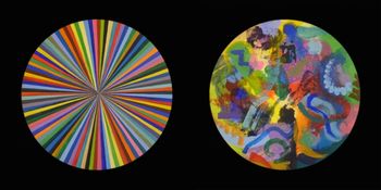 Rotating Multicoloured Diptych
