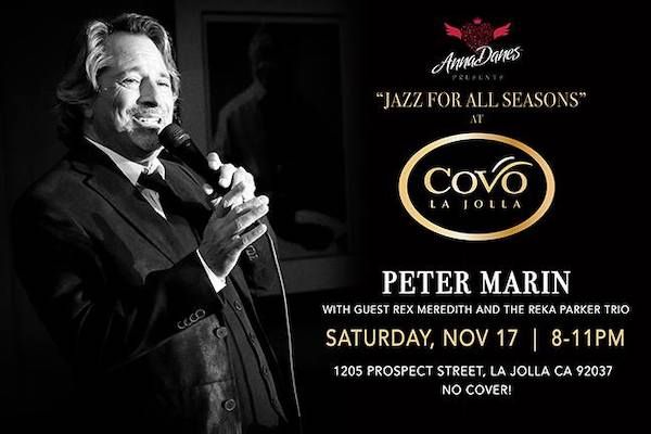 Peter Marin sings at Covo La Jolla