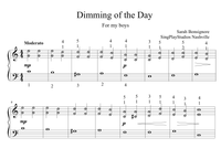 Dimming of the Day - sheet music