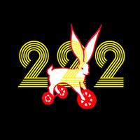 222 bunny on wheels shirt (original yellow design)