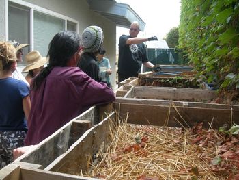 Ars Terra: Side Yard SE William teaches composting to PDC students
