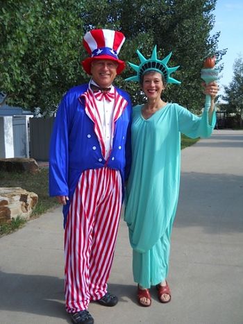 Uncle Sam and Lady Liberty 2011 4th of July
