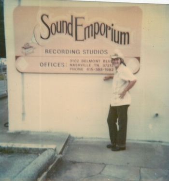 EK in Nashville recording 1982 Sound Emporium Studio-Island Dream and Ramada Rose
