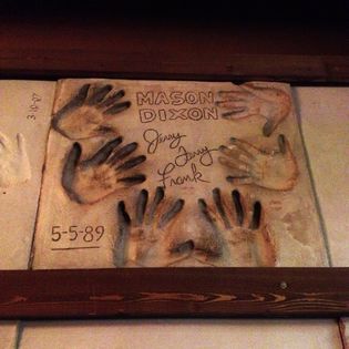 Proud to have the first set of handprints at Billy Bob's Texas!
