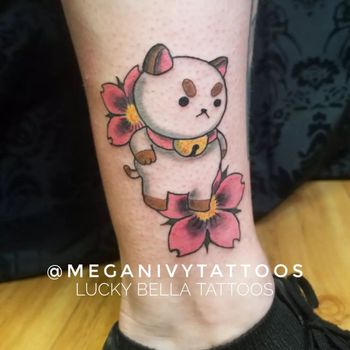 Bee and PuppyCat Tattoo by Megan Ivy at Lucky Bella Tattoos in North Little Rock, AR
