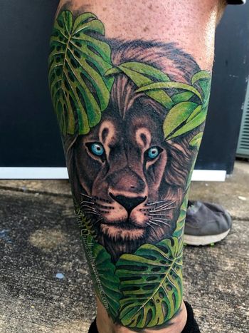 King of the Jungle Tattoo by Shari Qualls at Lucky Bella
