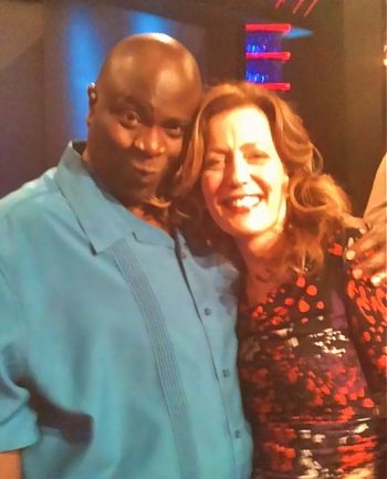 With Gary Anthony Williams on the Whose Line set
