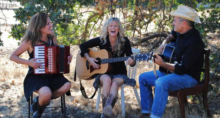 The Sweet Potatoes playing outdoors