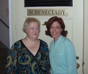 me & Kathy Kinney On the road in where else...Schenectady.
