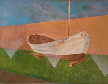The Boat's dream Lower canvas  Acrylic on Canvas 30"x 40"
