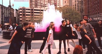 Youth perform in front of the Lincoln Center Fountain I Love NYC  Photo (& PS) by Carmela Tal Baron 2011
