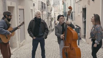 Singing in the streets of Lisbon
