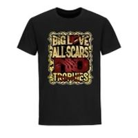 Big Love All Scars No Trophies Black T-shirt Gold,Red (S-XXL)