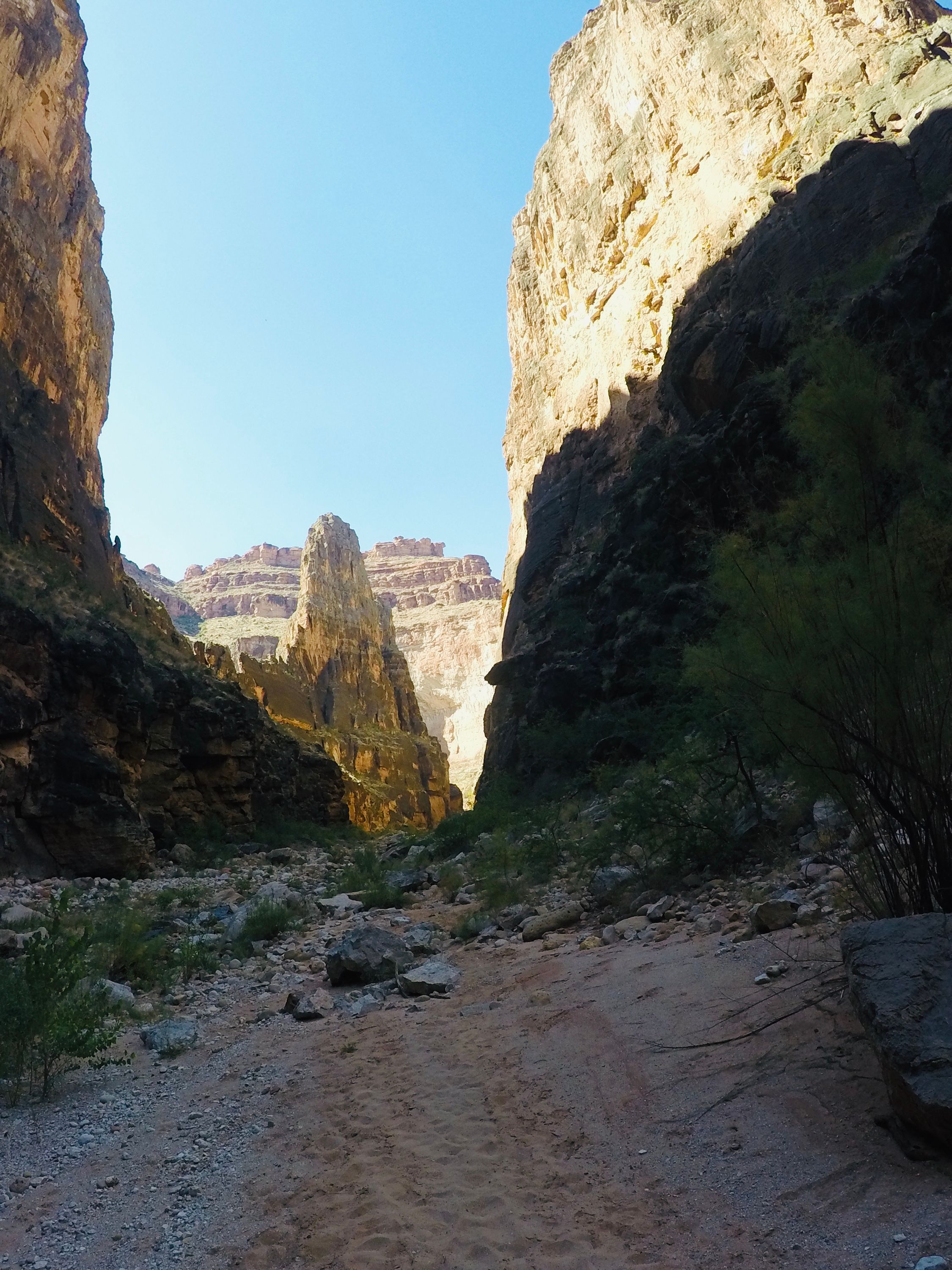 Typical daily canyon floor view