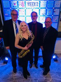 SAX DIVA Suzanne Grzanna performs with her Jazz trio for the Pop's Concert - Milwaukee Catholic Home                                                         