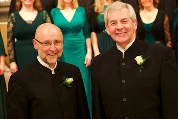 20th anniversary 18 Donal McCrisken (Musical Director) and Peter Donaldson (Chairman) at the choir's 20th anniversary concert
