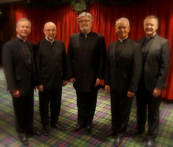 Edinburgh 17 Fr Martin O'Hagan, Donal McCrisken, Sir James MacMillan, Fr Eugene O'Hagan and Fr David Delargy.  Edinburgh, 21 November 2015
