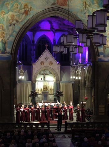 Edinburgh 14 Donal McCrisken conducts Cappella Caeciliana in St Mary's Metropolitan Cathedral, Edinburgh, 21 November 2015
