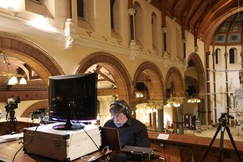 Organist Stephen Hamill playing during the Renewed in Song concert. Photograph - Vincent McLaughlin
