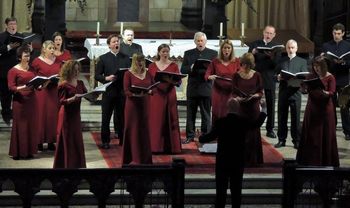 Edinburgh 2 Donal McCrisken conducts Cappella Caeciliana in St Mary's Metropolitan Cathedral, Edinburgh, 21 November 2015
