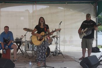 Rock "N" Ribs Festival!!! - Photo #1 Chanelle with Aurel Ducharme and Shawn Blais. *July 18, 2015 - Minnehaha Bay, Sturgeon Falls, Ontario
