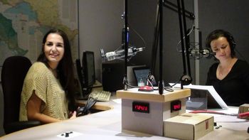 Photo #2 Entrevue avec Élyse Allard, animatrice de l’émission « Ça parle au nord » Radio-Canada, CBON 98,1 FM. *25 novembre 2015 – Sudbury, Ontario
