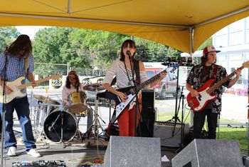 Photo #1 "I'm so happy I had the opportunity to play a Janis Joplin tribute show with the Easy Company (Andrew G, Matt Saroka, and Jacob Tyler) at the Elgin Street Craft Beer Festival 2019!" Chanelle *August 10, 2019 - Downtown Sudbury, Ontario
