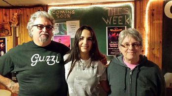 Thank you everyone for your support and for helping me sell my music!" Chanelle *November 2015 (Above pic - Awesome owners of the Lavigne Tavern, Judy & Guy Fortier!!!)
