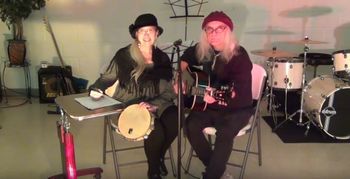 Joe Kidd & Sheila Burke filming live for NPR Tiny Desk Concert
