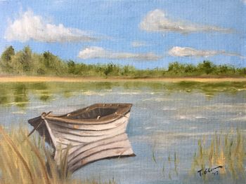 Summer Pond. Oil on canvas.
