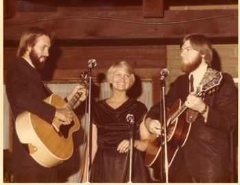 7 With Carol Wallace and Tom Petersen - in the Peter, Paul and Mary tribute band that became Mystery Play.  This would have been one of our first gigs.
