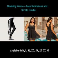Modeling Promo + Lace Swimdress and Shorts Bundle