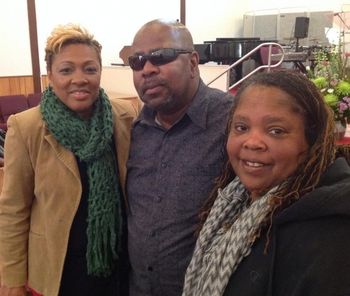 Toyea Hawkins, Vincent Wilson, Regina Wilson Fellowship at Neighborhood Baptist Church in San Francisco.
