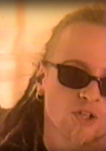 Steeve Hennessy 1995 From the "Toy Train" music video, from "Trapped in the Machine"
