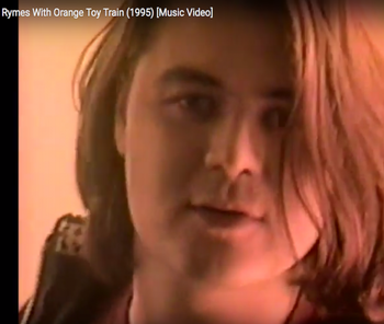 Rob Lulic Vancouver 1995 From the "Toy Train" music video, from "Trapped in the Machine"
