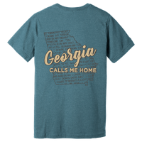 Blue "Georgia Calls Me Home" T-Shirt