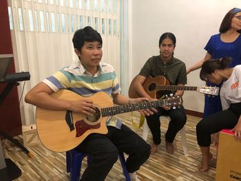 teaching worship seminar in Chachingsao
