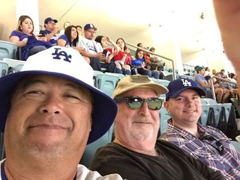 Dodger game with Fred and Brian
